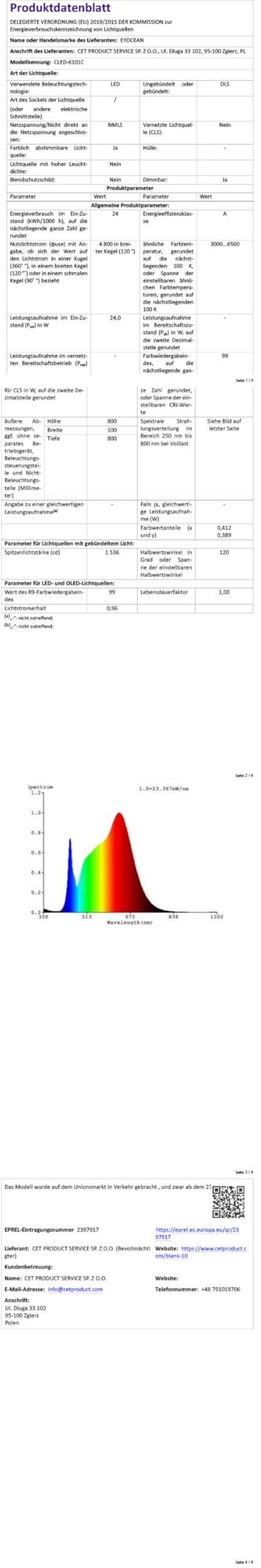 EYOCEAN Schreibtischlampe, Schreibtischlampe mit 3 Lichtquellen, 24W 100cm Tageslichtlampe Schreibtisch mit Fernbedienung, Dimmbare Monitor Lampe, Schwanenhals Büro Tischlampe