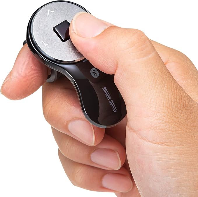 SANWA Bluetooth Finger Ring Mouse, Wireless Presentation