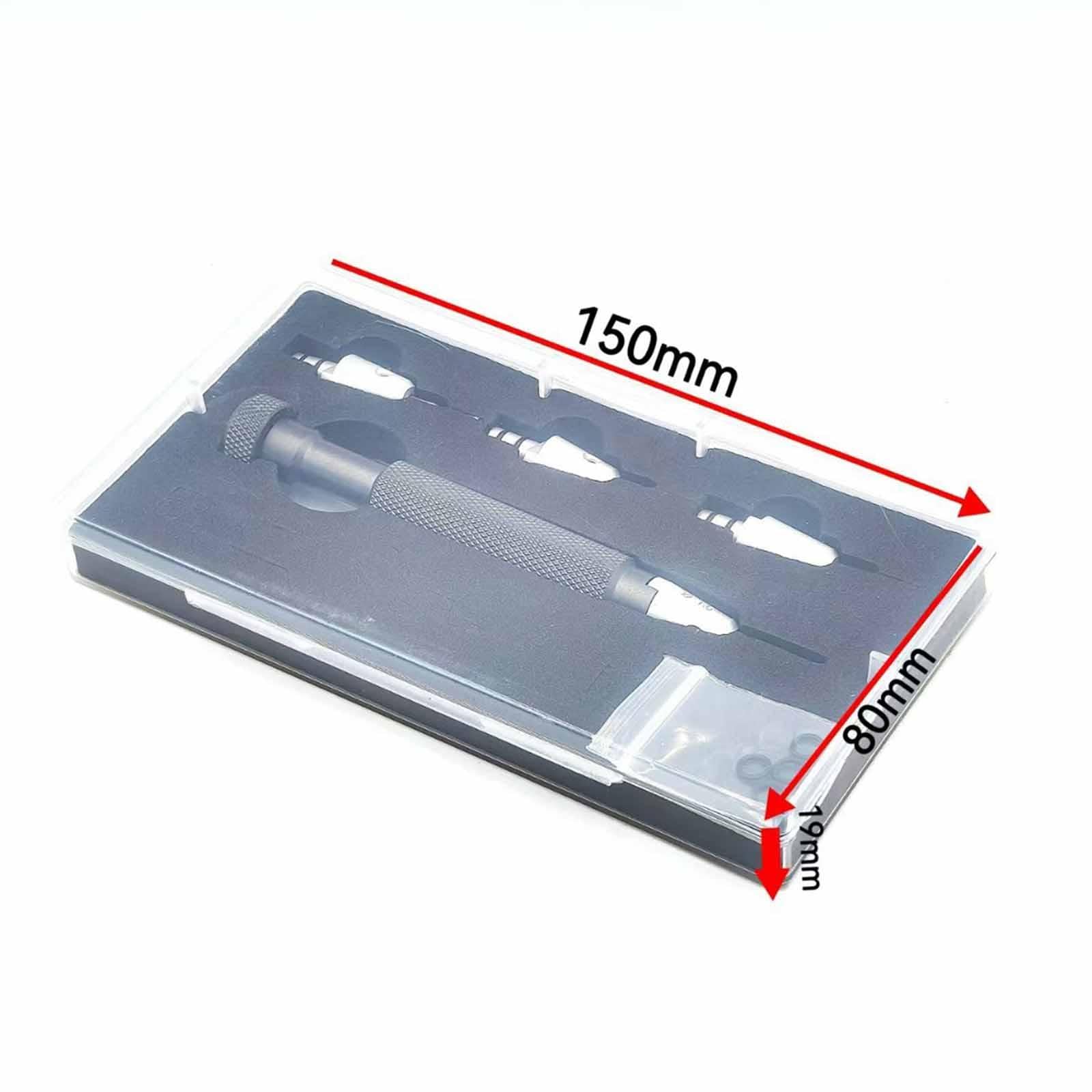 Kit de destornilladores para reparación de relojes, puntas de repuesto, anillos de goma para joyería y otros dispositivos.