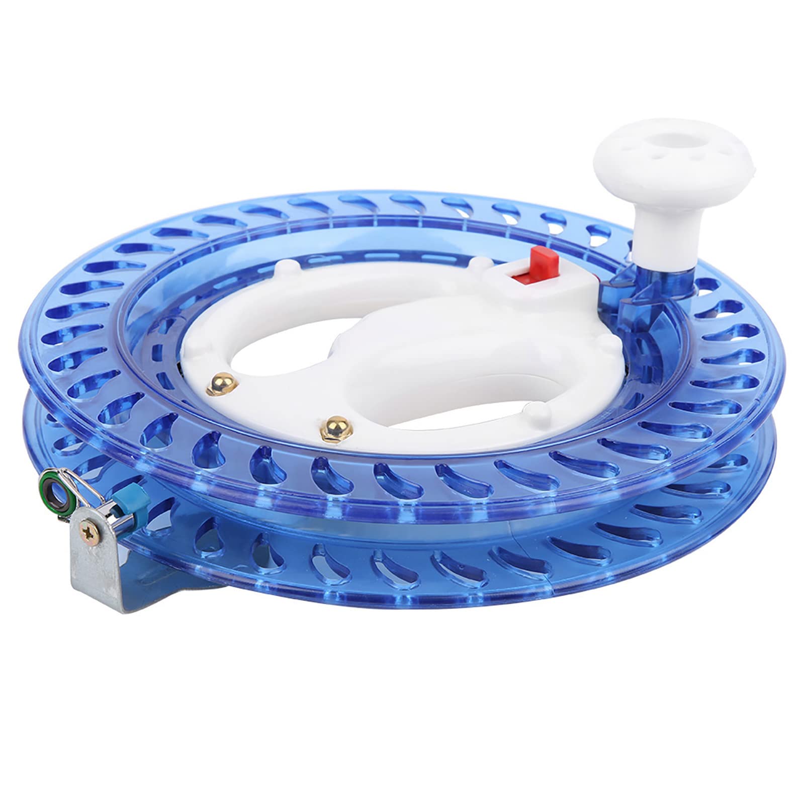 Fishing Line Reel, 22x4cm Fishing Wire Wrapping Reel Multifunction Lightweight Hand Wire Wrapping Fly Line Fish Wheel for Freshwater Saltwater (Blue)
