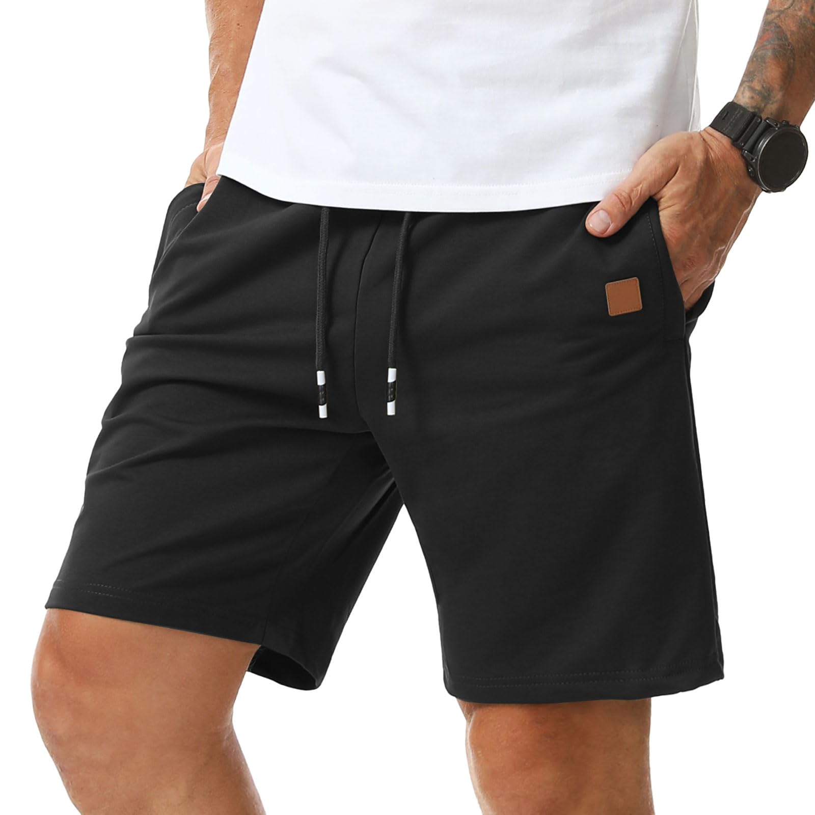 Suwangi Cargo Shorts Męskie Spodenki Bawełniane Letnie Bermudy Robocze
