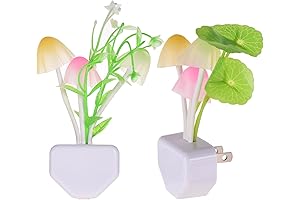 Mushroom Night Light - Plant-Inspired Wall Plug Illumination
