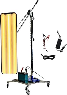 プロフェッショナルPDRペイントレスデントリペア用レベリングランプスタンド、自由に調整可能な棚付きライト付き、ポータブル収納 (普通スタイル)