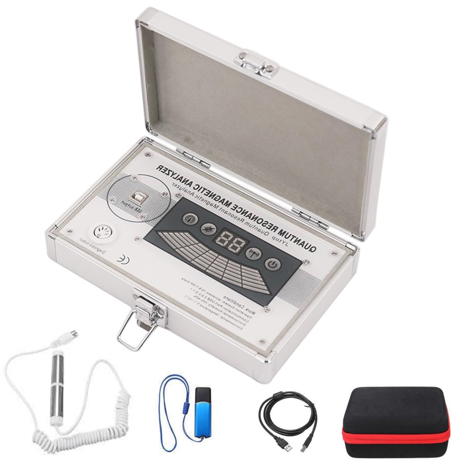 Quantum Health Analyzer - 61 informes, máquina de resonancia biológica para análisis de subsalud, prueba corporal de resonancia magnética 3 en 1 con análisis dinámico 3D