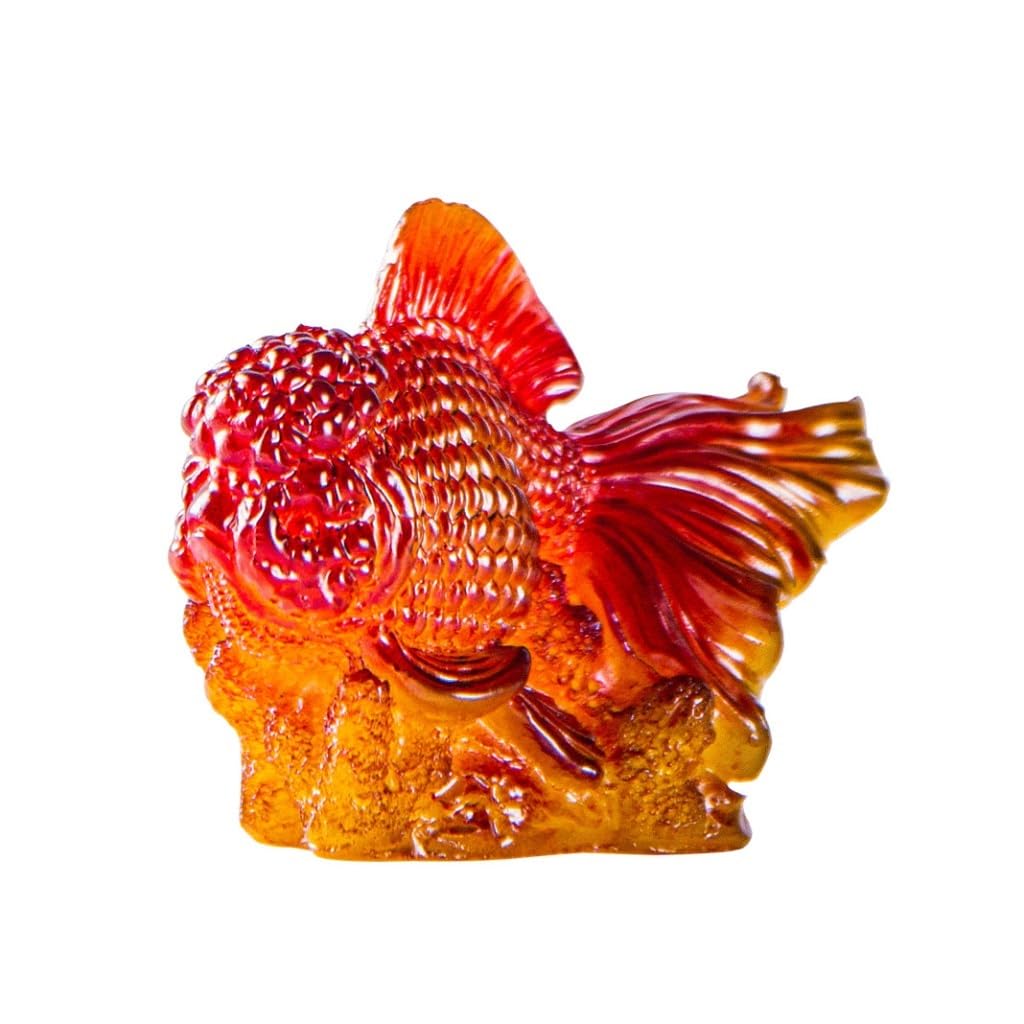 SAMCIOI Tea Pet Kung Fu Tea Set Tea Tray Goldfish Pet Resin Desktop Decoration Kung Fu Accessories Suitable for Home Office Living Room Teaware Ornaments