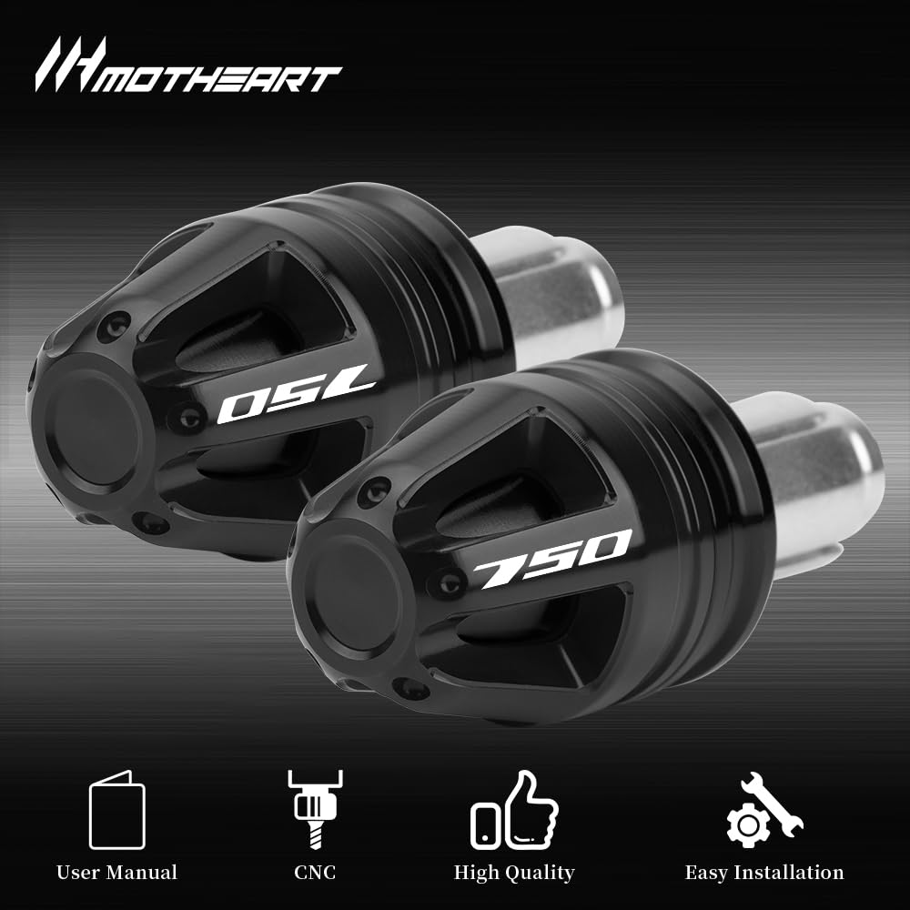 Tappi terminali del manubrio per moto per CB750 Hornet 2023-2025 NC 750 2014-2023 NC 750X 2014-2025 NC 750S 2014-2018 Forza 750 2021-2024 7/8” (22mm) Accessori per manubrio (Nero)