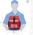 First Aid Central Emergency Survival Kit, Survival Backpack with First Aid Kit & Assorted Emergency Supplies