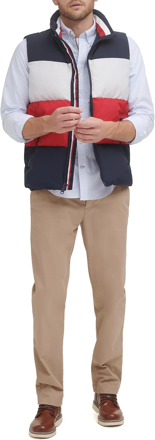 Tommy Hilfiger Mens Quilted Stand Collar Vest - Image 5