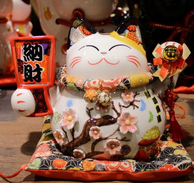 招き猫 貯金箱 陶器製 招き猫 貯金箱 陶器製 - メルカリ
