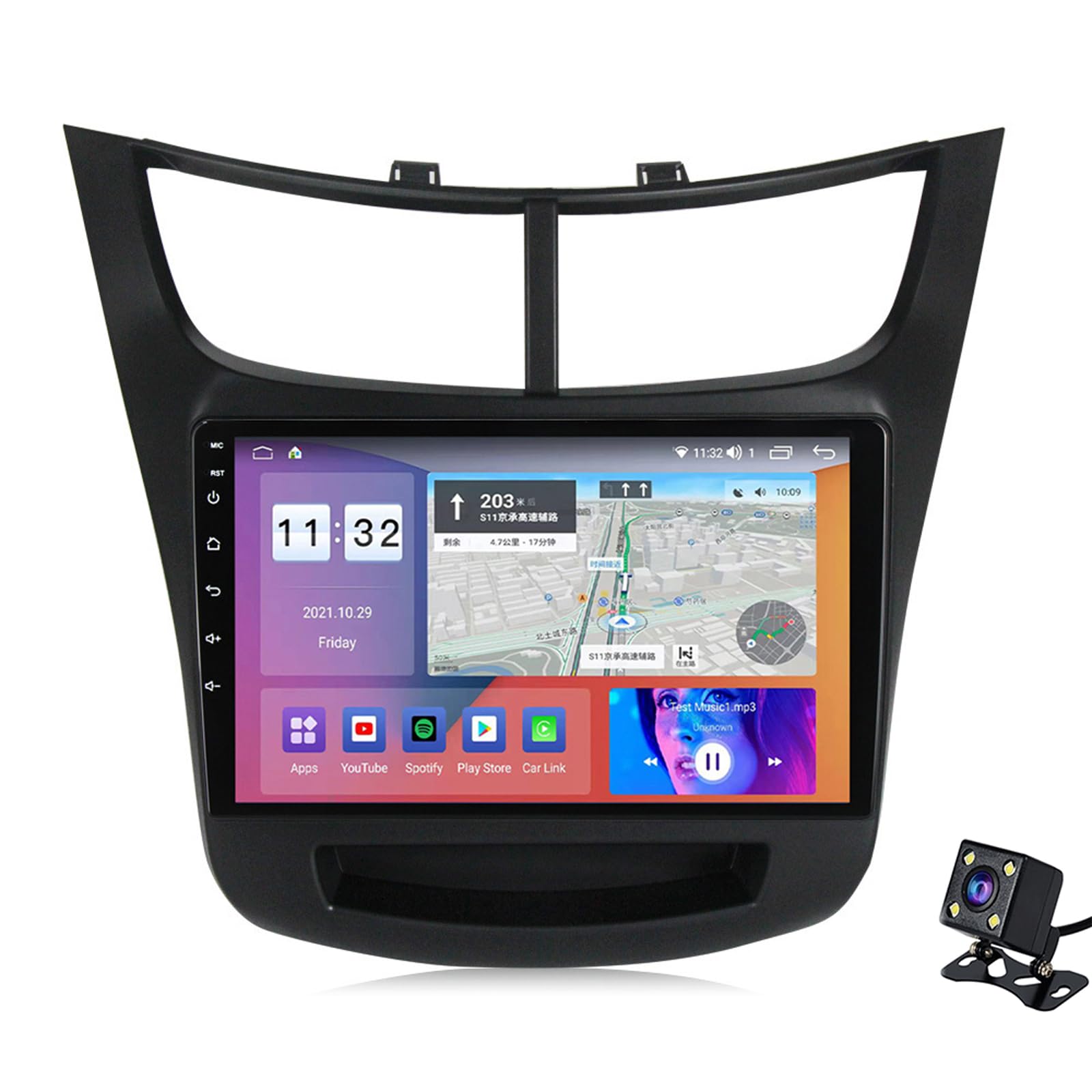 Autoradio CarPlay et Android Auto pour Chevrolet Sail écran IPS tactile fluide