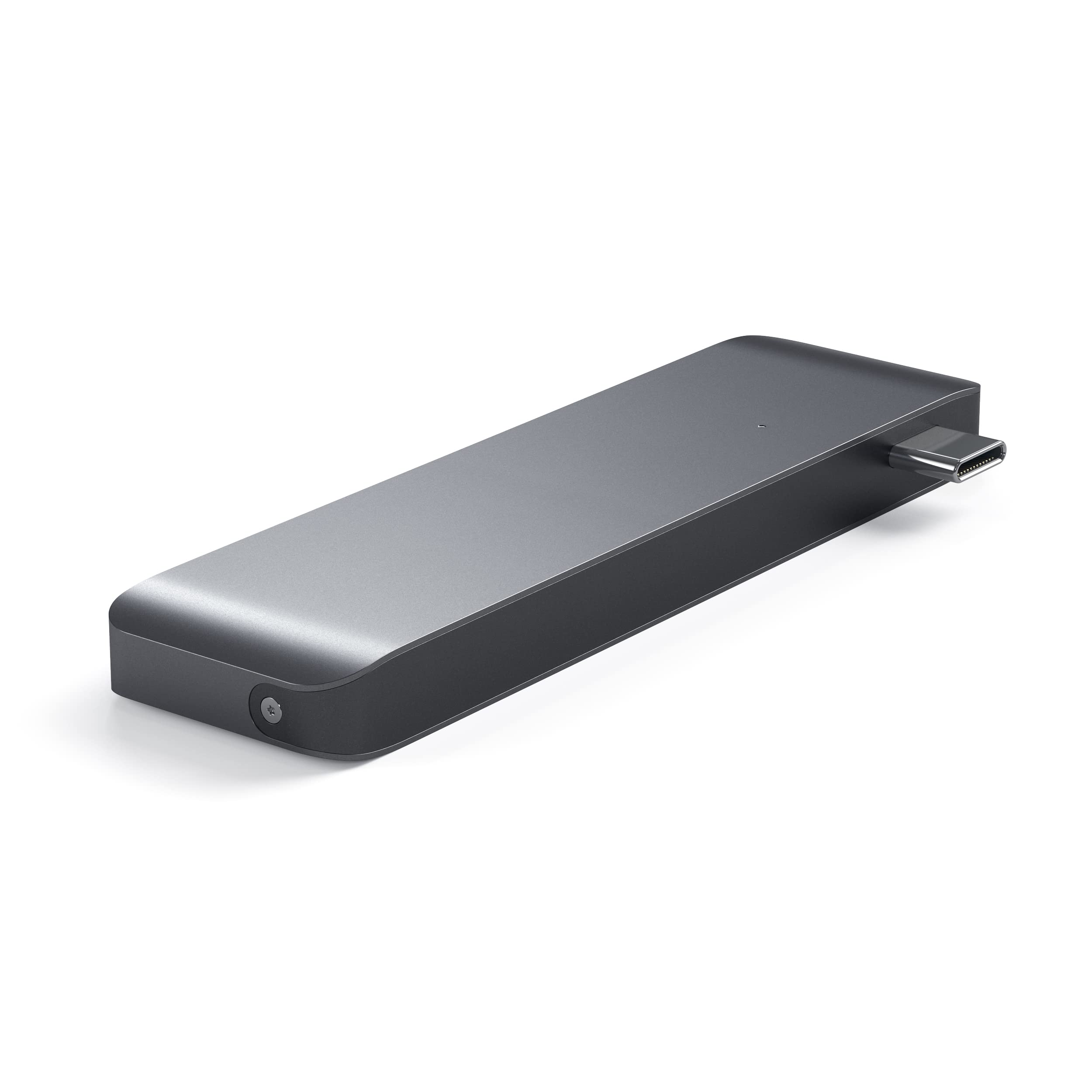 SATECHI Hub USB C 5 in 1 Combo, 3x USB-A 3.0, Argento | 3x Porte USB-A 3.0, lettori Micro/SD, dongle in alluminio, per MacBook Air/Pro/Neo e altro