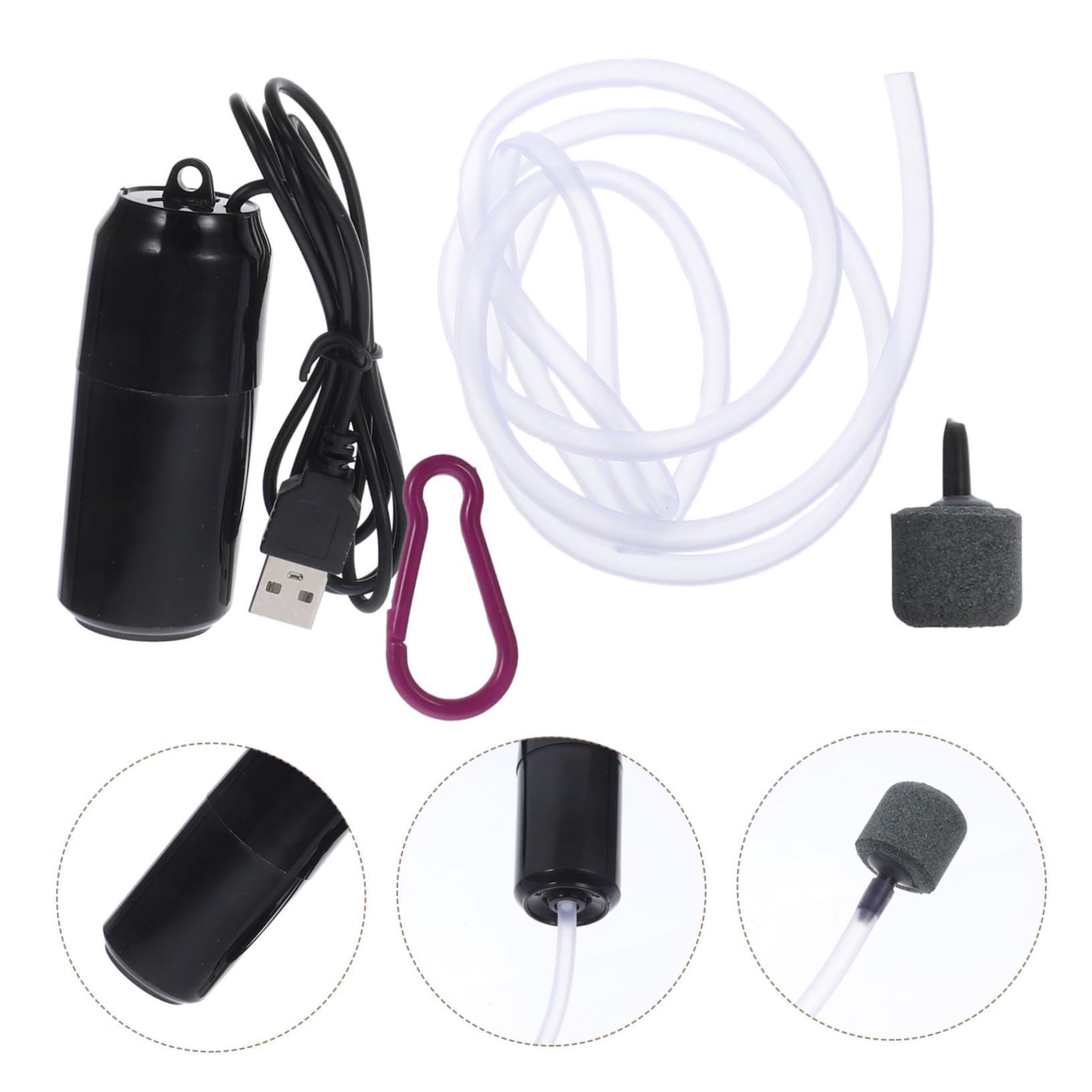 COLLBATH Kit De 4 para Acuario De para Pecera Minibomba Aireadora para Acuario Simple Y Segura.