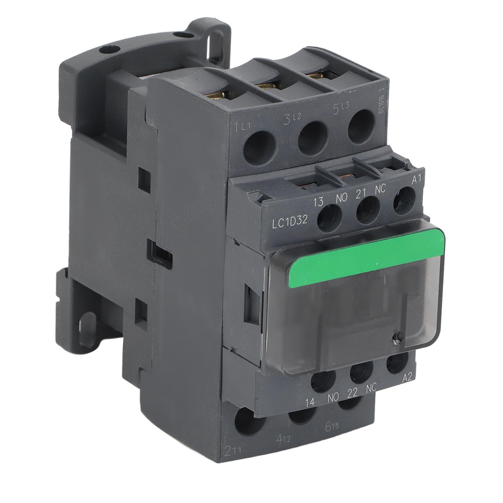 Contacteur AC LC1D32 32A Contrôleur de Moteur de Bobine Haute Tension, 1NO 1NC, Forte conductivité, pour Installation électrique Industrielle et Contrôle de Charging