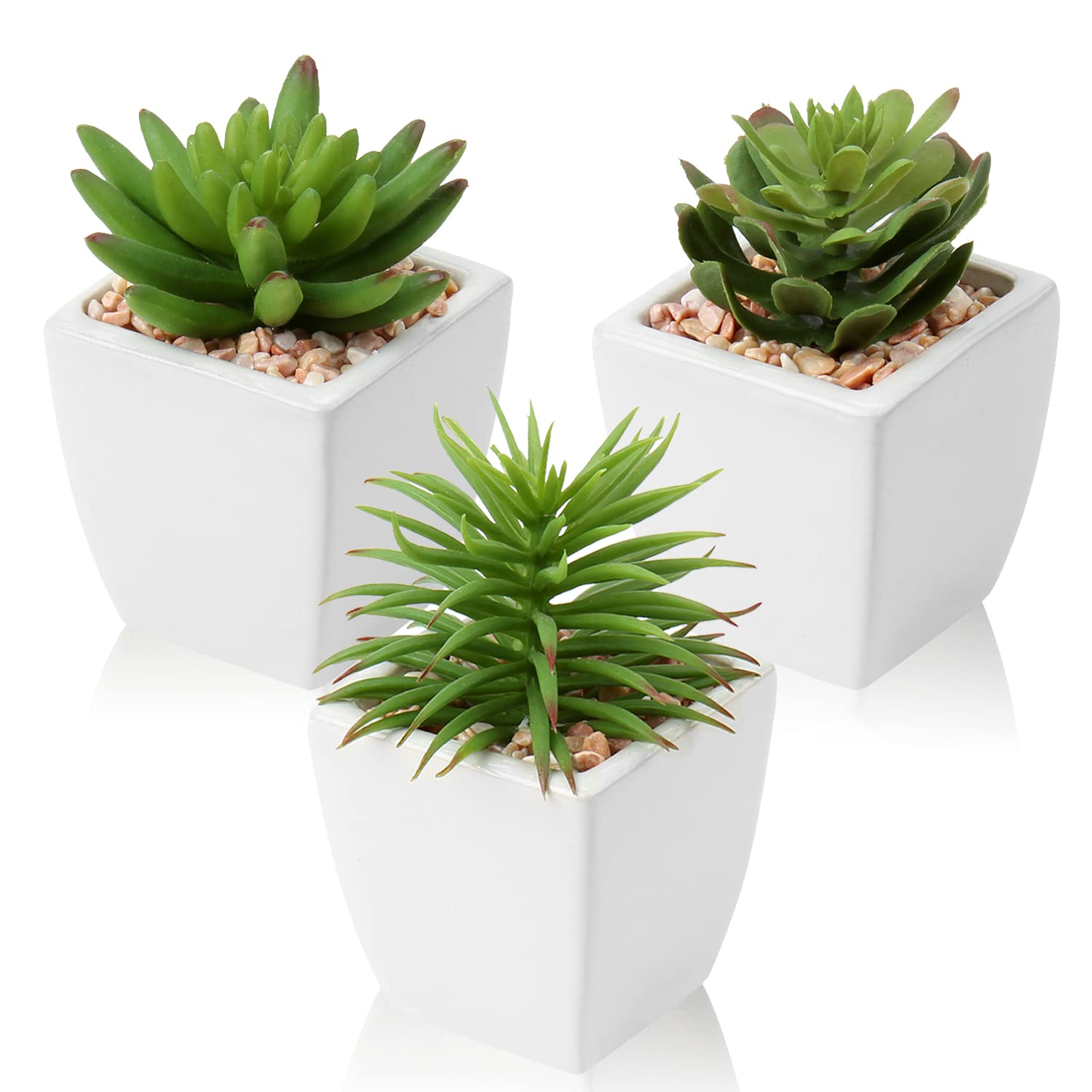 Hollyone White Ceramic Set of 3