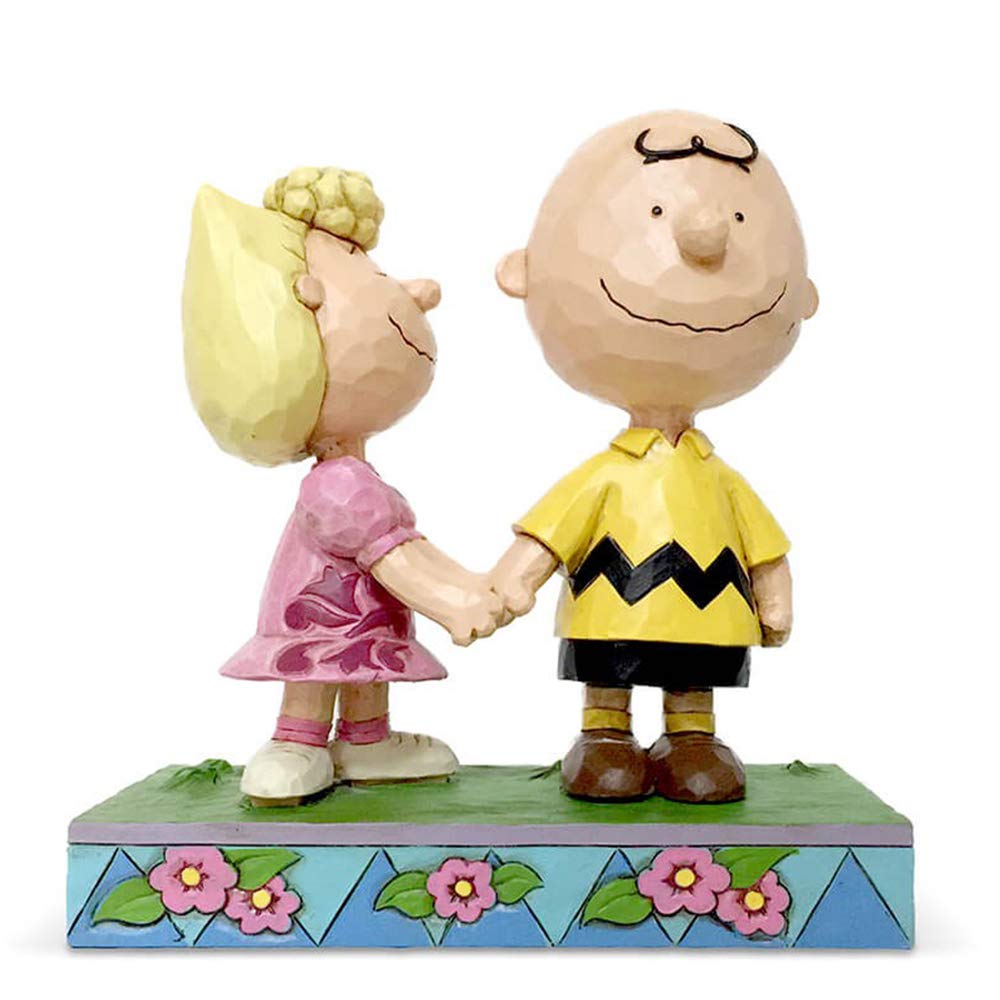 EnescoJim Shore Charlie Brown & Sally Holding Hand 6005949, Multicolor