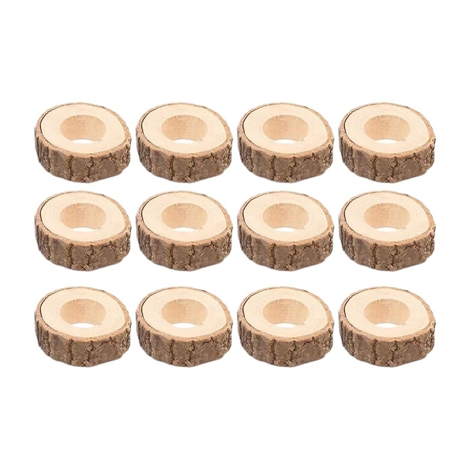 Wooden Napkin Rings 6PCS Wooden Napkin Rings