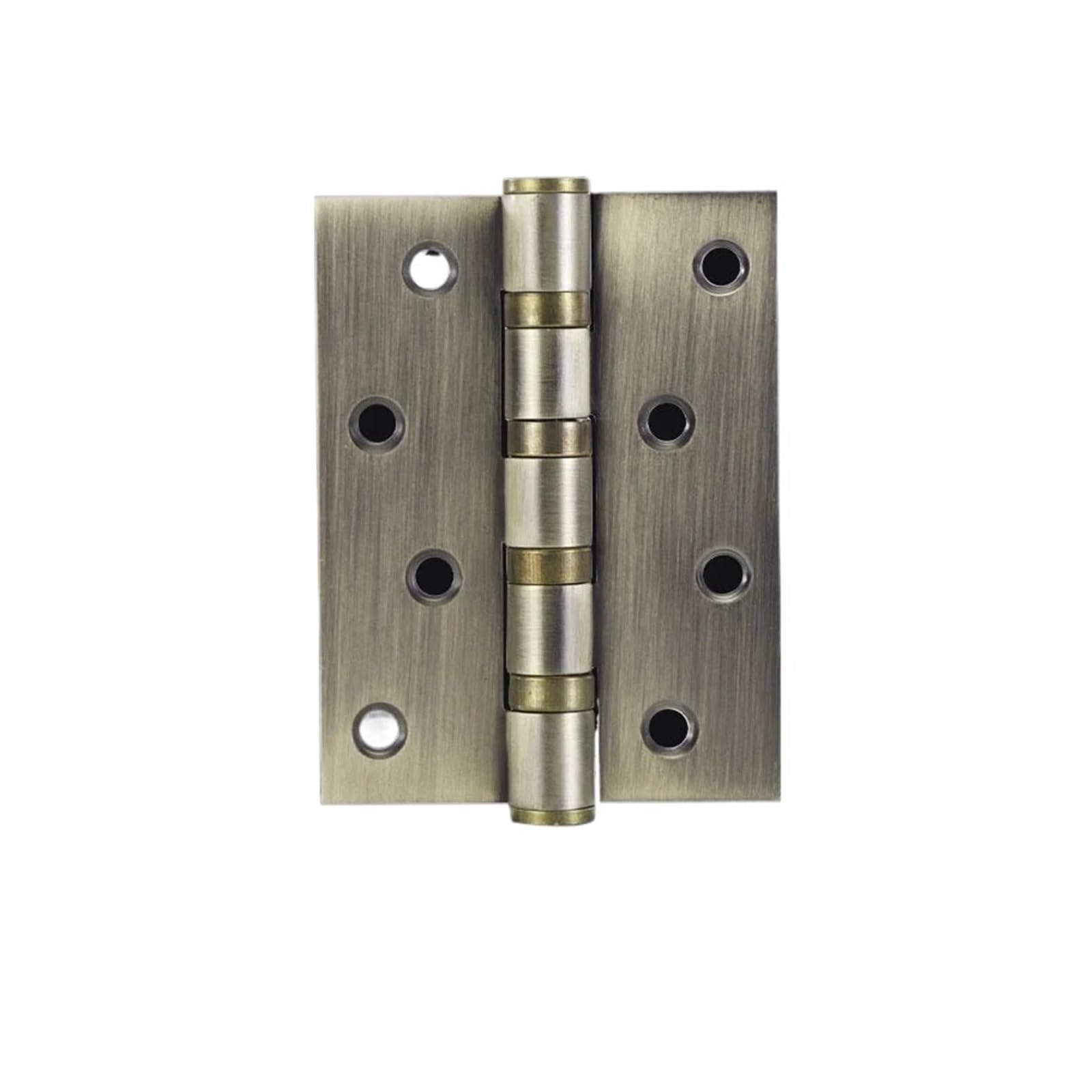 Rugaikerba Brushed Bronze Room Door Mute Hinges, Stainless Steel 4 Inch Bearing