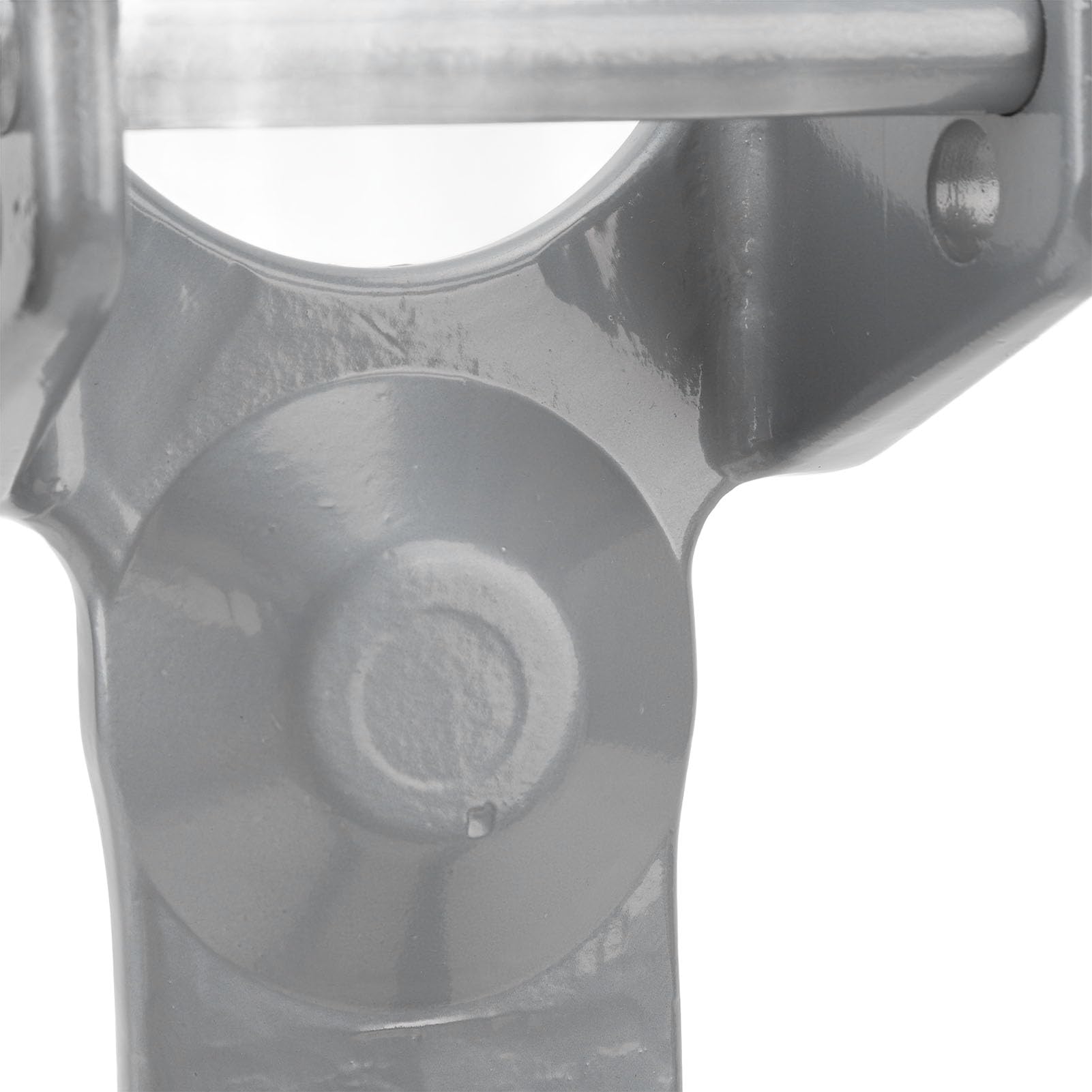 Blocco per gancio a collo d'oca in metallo resistente e antiruggine, regolabile a 2 perni, compatibile con attacchi da 2 516", ideale per caravan e rimorchi (Argento)
