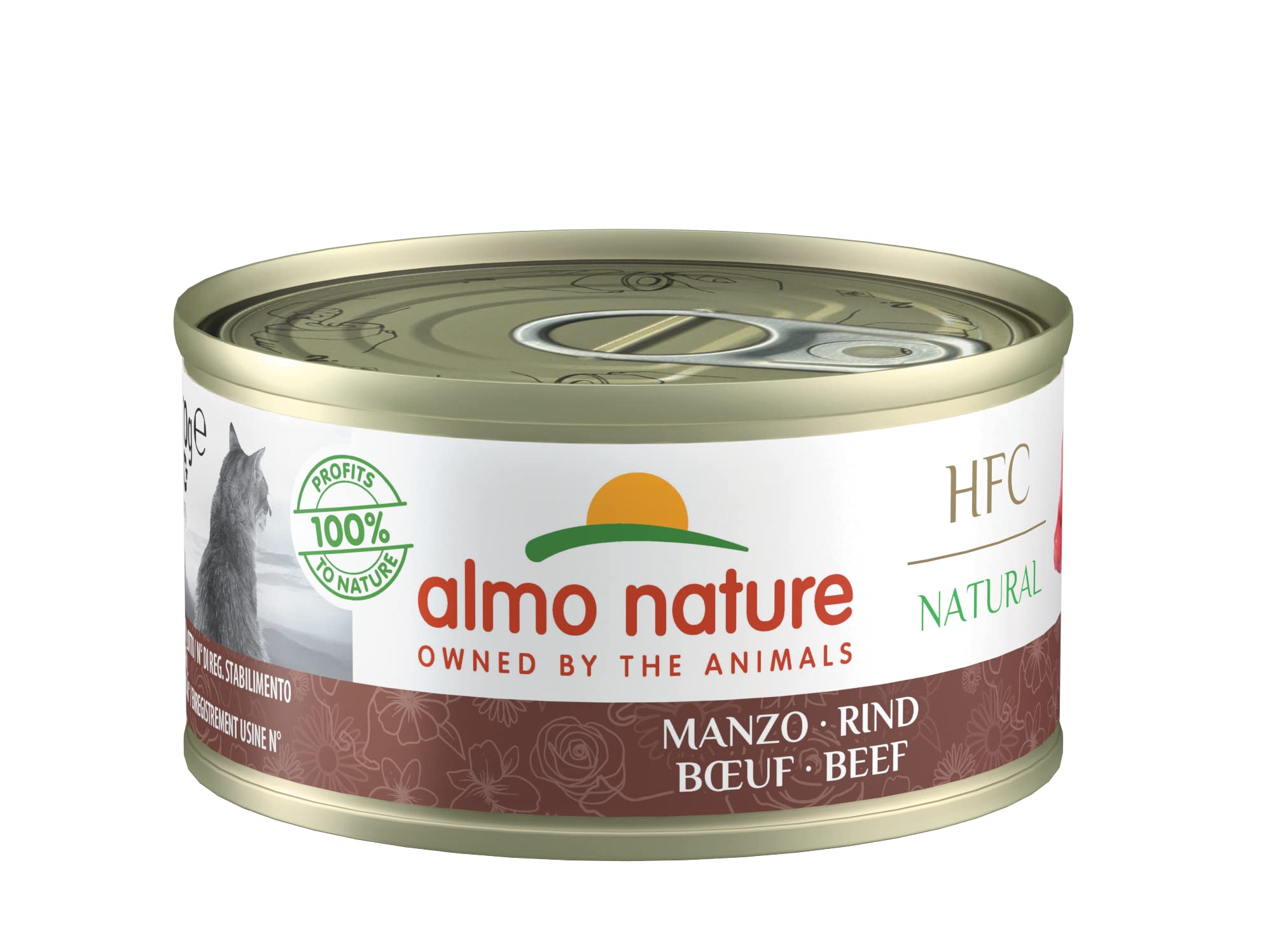 Almo Nature HFC Natural Comida húmeda para Gatos, 24 Unidades (70 g)