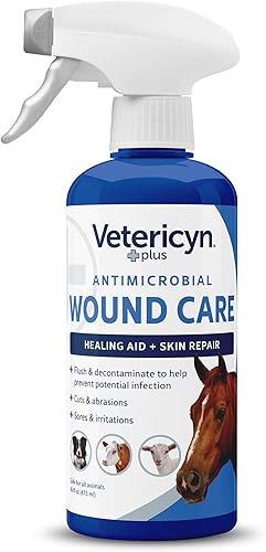 Higrogel para heridas y cuidado de la piel de animales, de Vetericyn