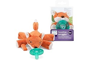 WubbaNub Pacifier Animal: Plush Stuffed Animal Pacifier Holder for Baby with Soothie Pacifier