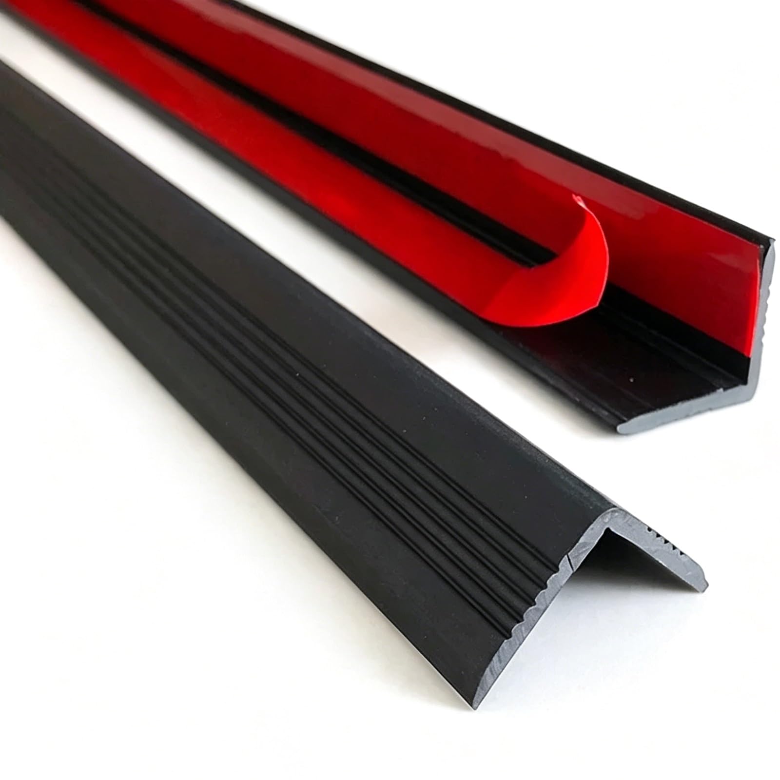 L Shape Wall Corner Protector, PVC, Self Adhesive Backing, Corner Guards, 0.1in W, Self Adhesive, for Table Wall Bed Stair(Black,1.2m/3.9ft)