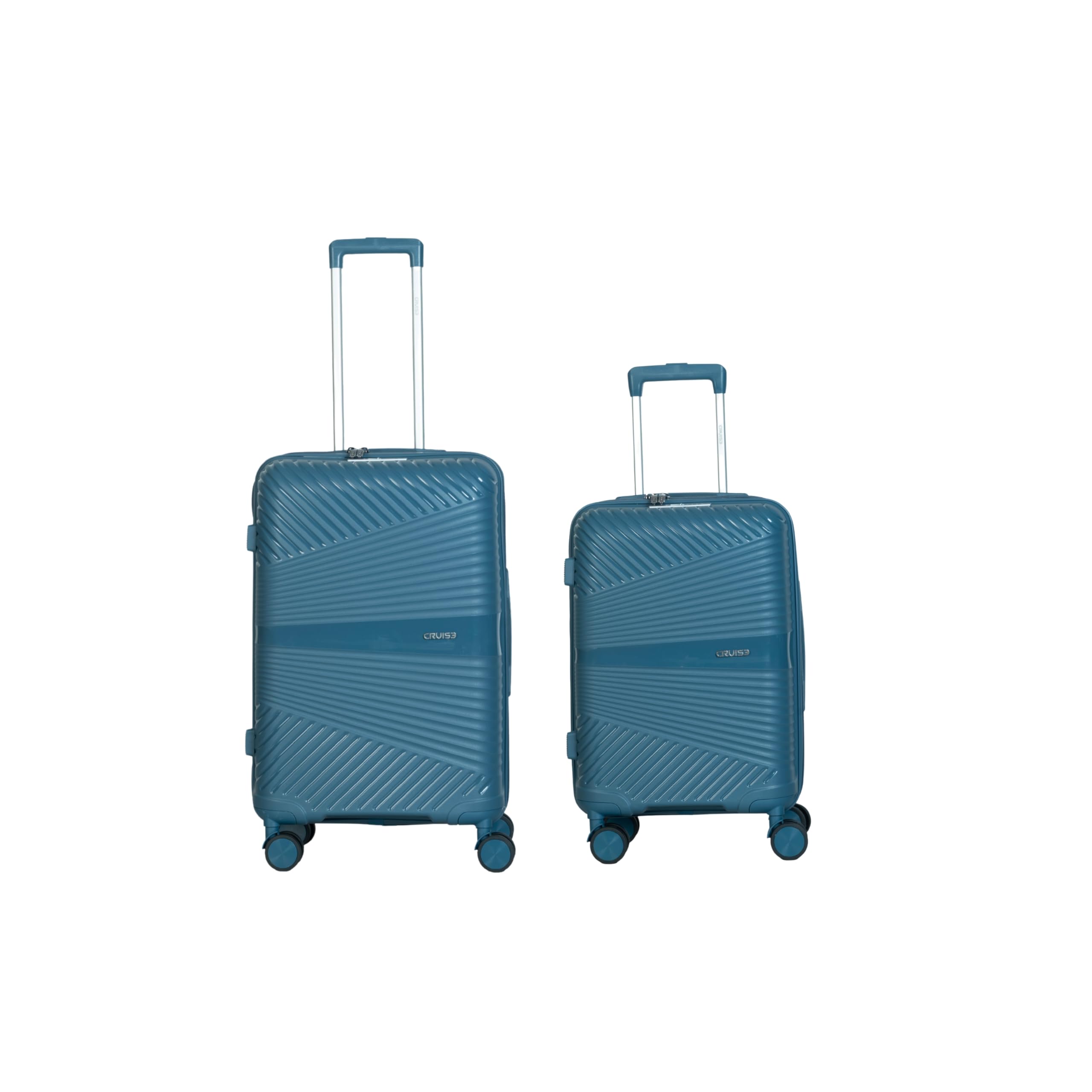 Mediterranean Trolley Bags Set (20+24 Inch)| Hard Shell Expandable Suitcases with 8 Spinner Wheels & TSA Lock | Cabin and Check-in Lightweight Luggage Bag | Adjustable Handle (Set of 2)-image-20
