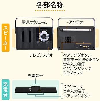 ワイヤレススピーカーシステム テレビの音を「手元で聴ける」テレビ用スピーカー Amazon.co.jp: オウルテック テレビ用 ワイヤレススピーカー