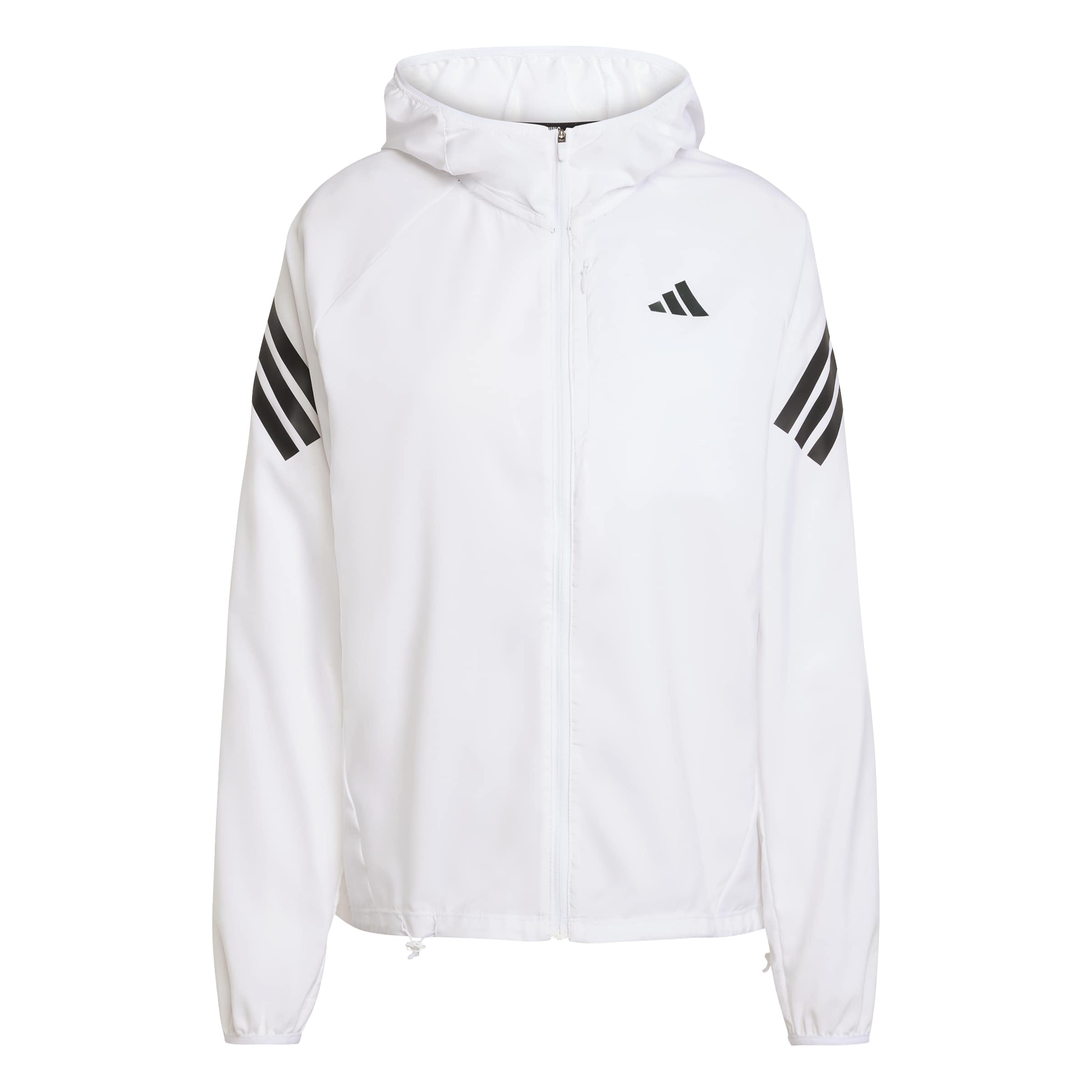 adidas Women's ADI365 Running Iconic Hooded Jacket, white, XL
