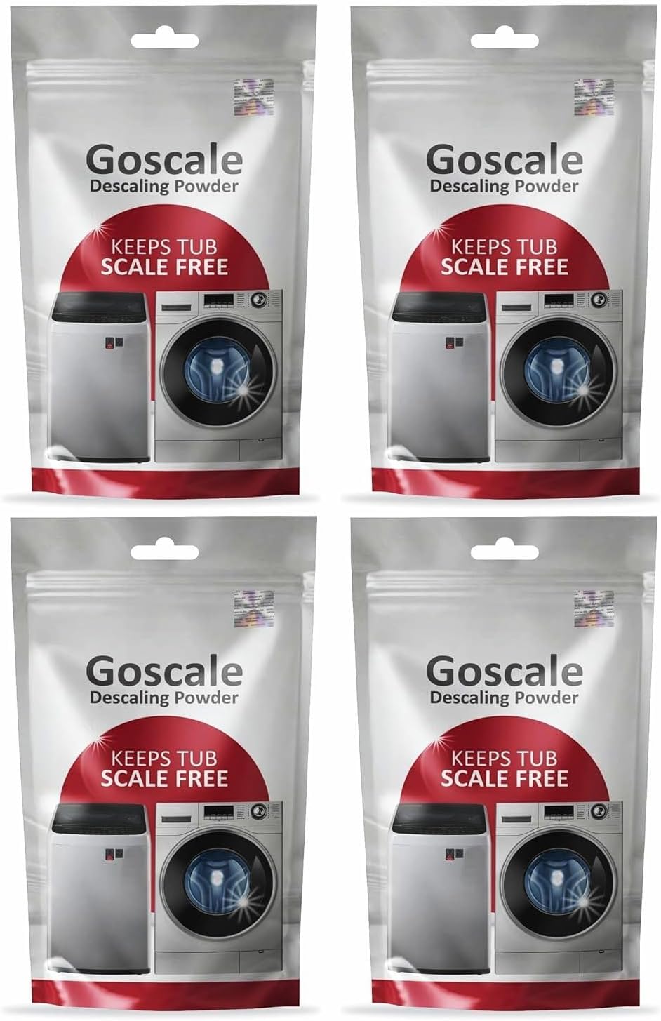 LG Washing Machine Cleaner - Tub & Drum Descaling Powder For Top & Front Load - Pack OF 4 (100gm Each)