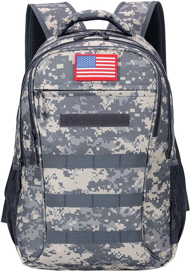 Camo Backpack,Military Boys Backpacks for School,40L Army Bookbag with USB Charging Port Waterproof