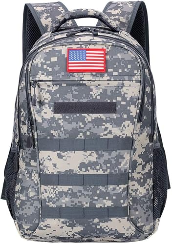 outdoor plus Camo Backpack,Military Boys Backpacks for School,Army Bookbag with USB Charging Port,30l40L