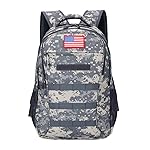 outdoor plus Camo Backpack for Boys,Military Teen Backpack with USB Port, Army Bookbag for School Tactical