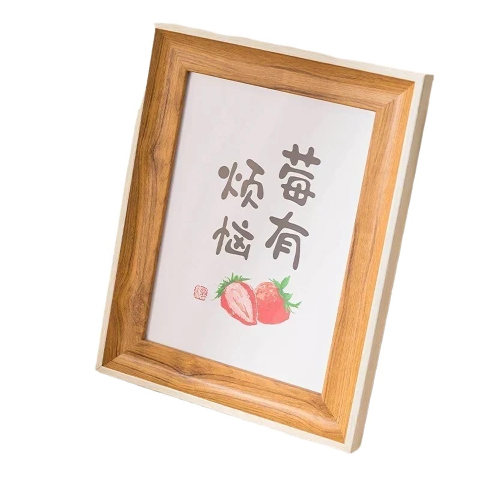 DAJGRHE Photo Frame Simplicity Picture Frame A3 A4 Family Photo Wall Decorative Ornaments(Natural wood,10inch (20x25cm))