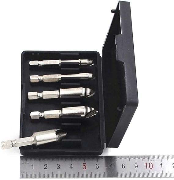 Precision Screwdriver Set Clinique Screw Extractor Bolt Screw, Screw Remover Set Bit Tool Kit Disconnect High Speed Steel Extractor Set Drill Broken, Multifunction Tool Kit