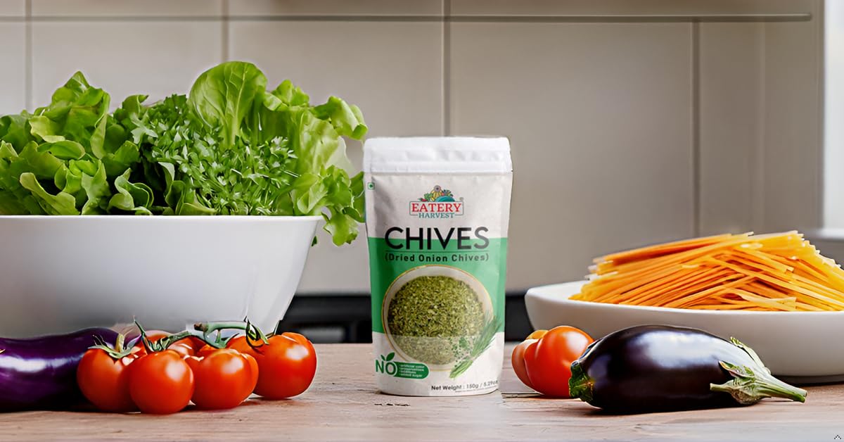 EATERY HARVEST by Saipro Chives 150g, Herb Seasoning |Chives Dried Leaves as flavourings in dumplings, soups, stews|Natural, GMO free - Image 6 thumbnail