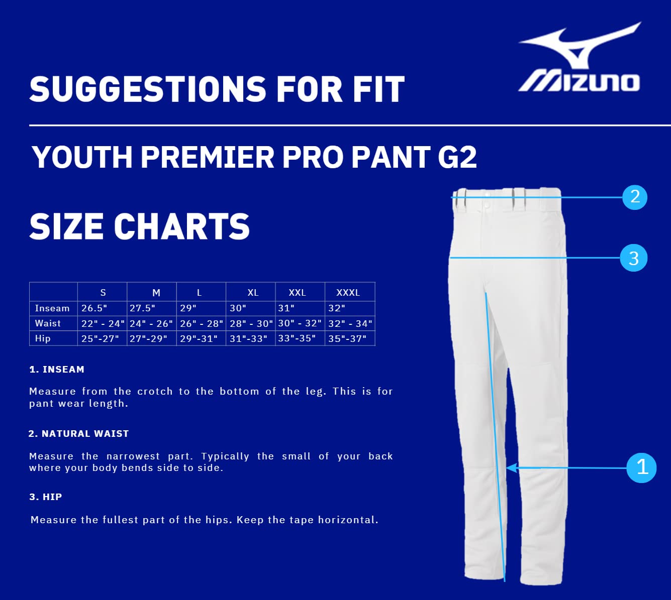 Amazon.com: Mizuno Boys Youth Select Pro Pant G2 XXXL Black, Black