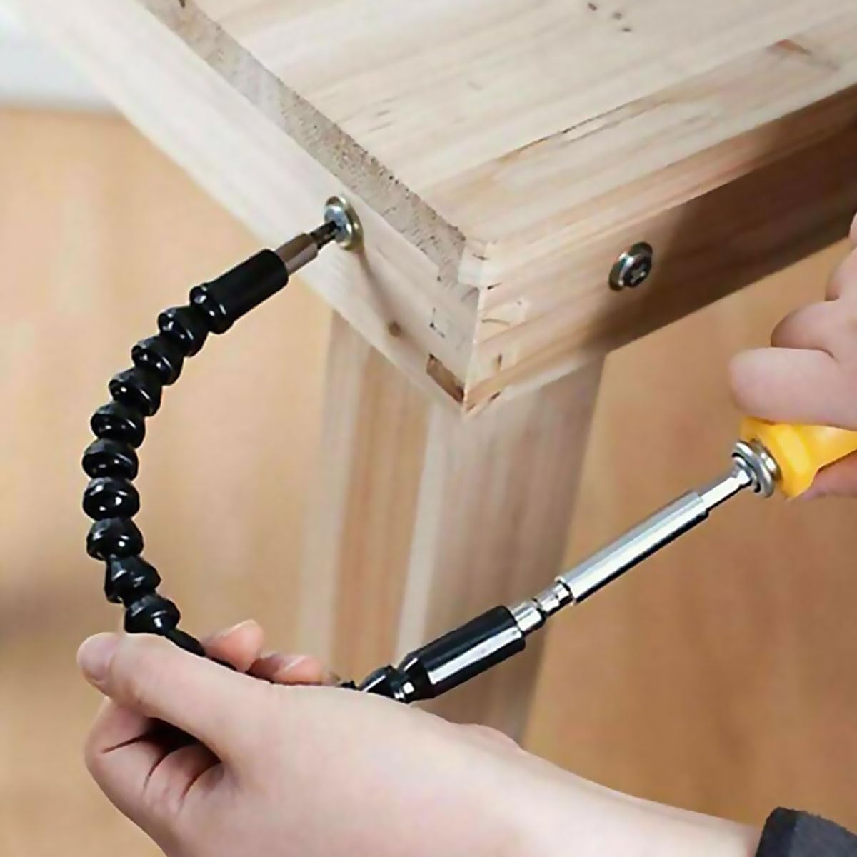 Superbit 2-Pack Flexible Drill Bit Extension – 11.7" Magnetic Hex Soft Shaft, 360° Rotating Head, Quick-Connect Adaptor For Tight Spaces & Angle Drilling