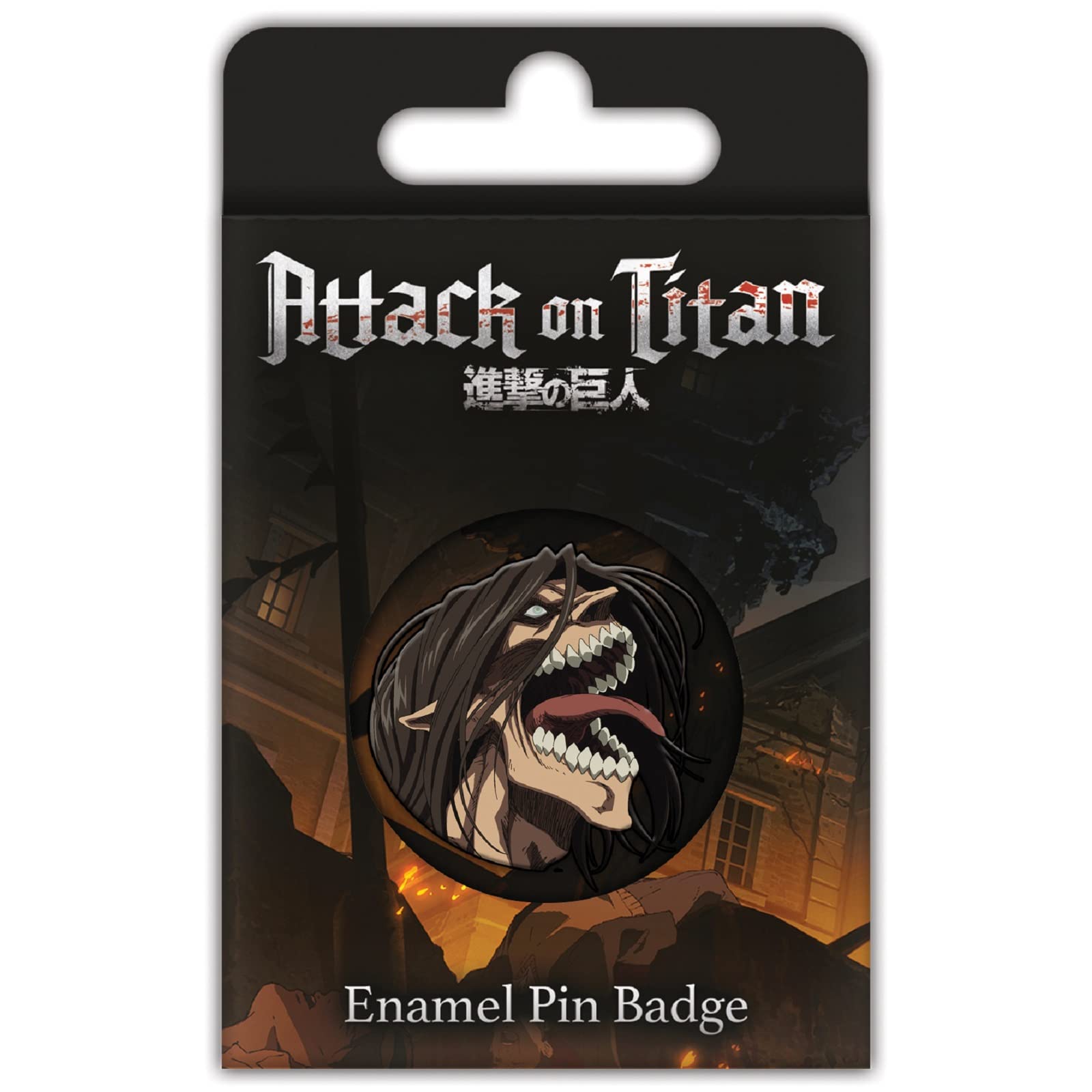 Pyramid International Multicolour Attack On Titan Enamel Pin Badge (Attack Titan Design) 1.5Cm X 3Cm - Official Merchandise