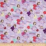 E. E. Schenck 0478253 Disney First Sofia Hero Princess Sold by 1/2 of a Yard.