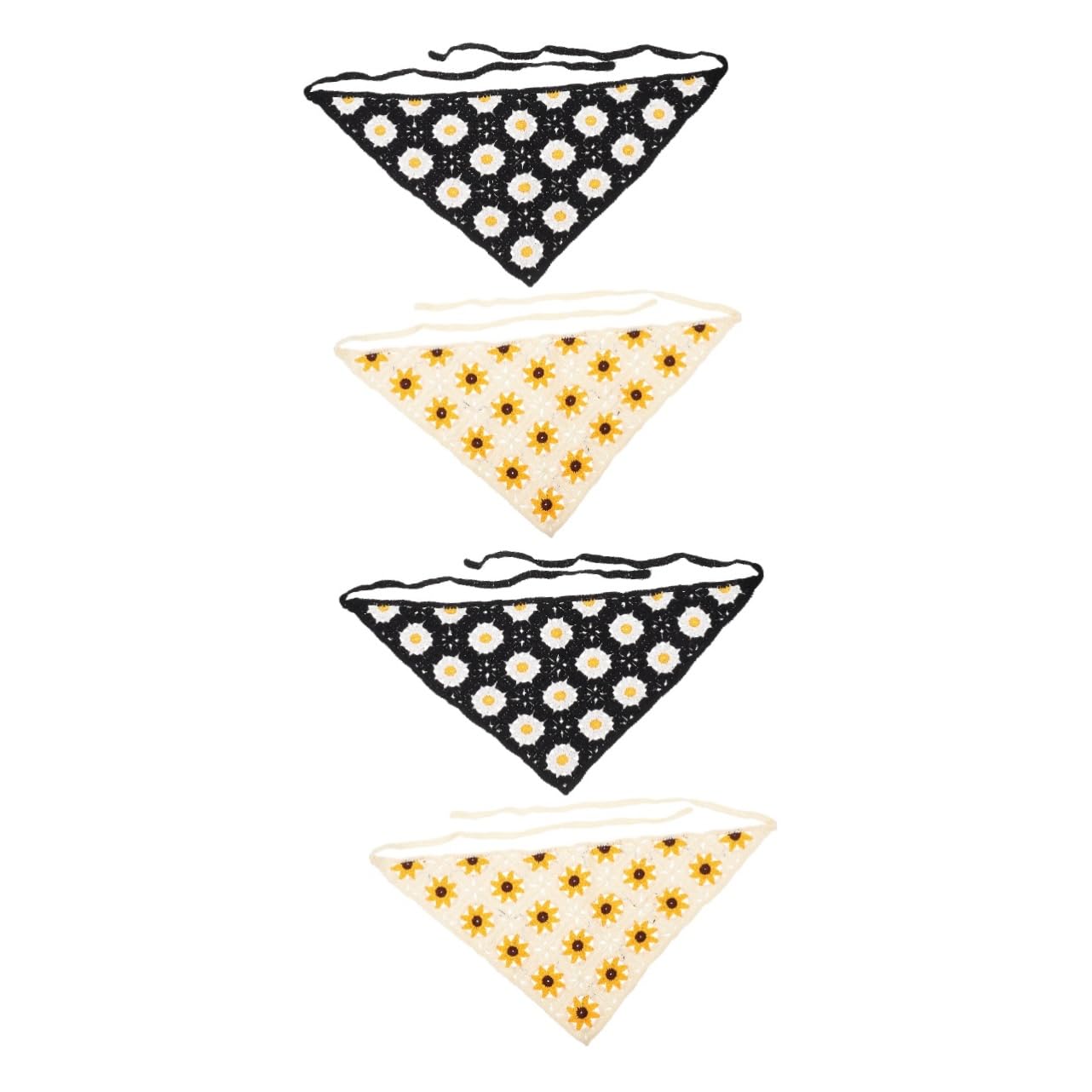 FOMIYES 4 Pz per fasce elastiche sciarpa di chiffon per le donne uncinetti uncinetto turbante per donna fasce per bandana da donna Piccolo e fresco cinghia Mancare