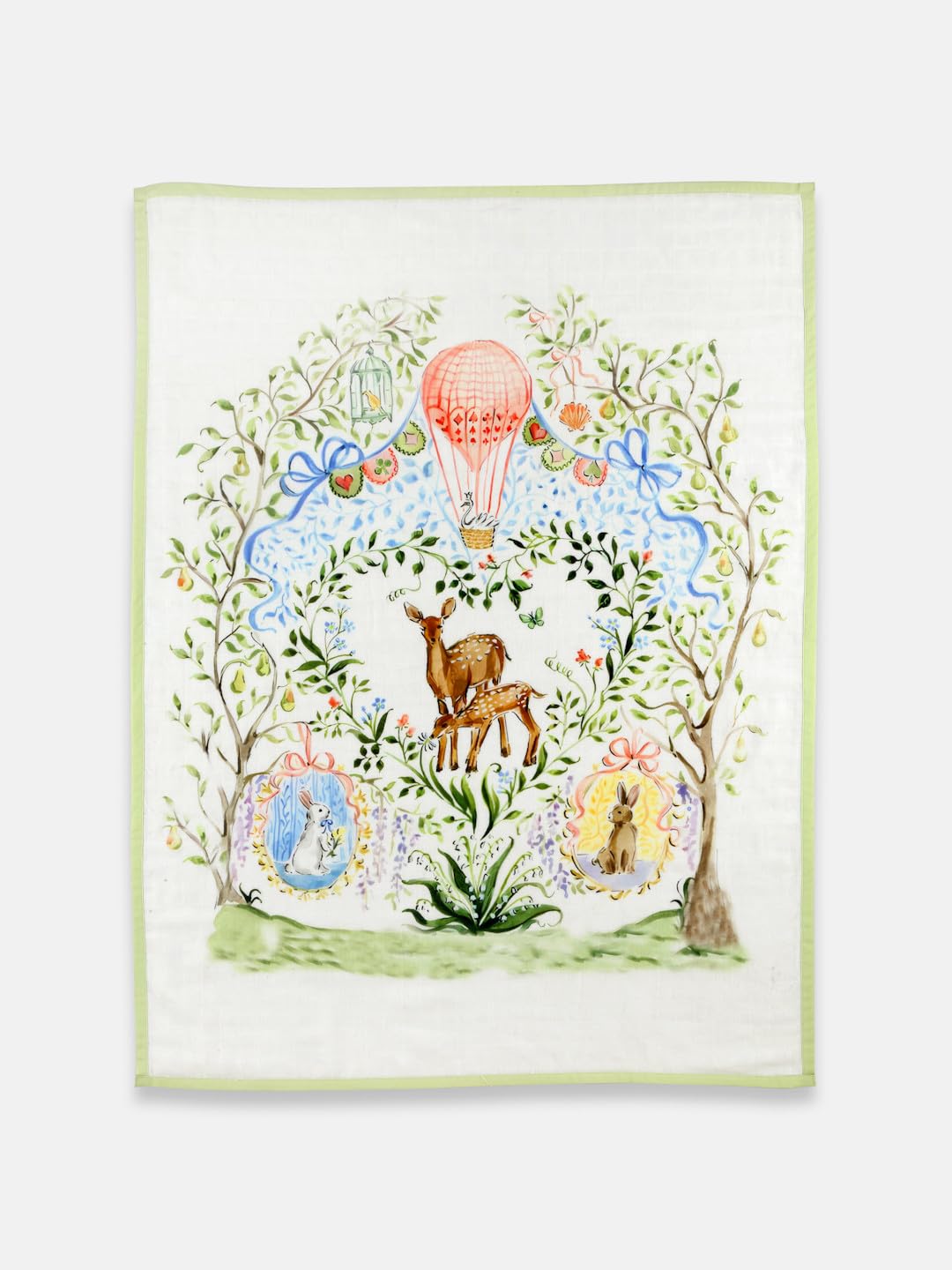 THE BABY TRUNK Swaddle Set of 2 (Enchanted Deer & Carousel) 1