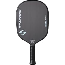 Gearbox G20 Pickleball Paddle - 20mm Honeycomb Core, Raw Carbon Fiber Surface, One-Piece Construction - Control, Spin & Power - Lightweight 8oz Paddle for All Skill Levels