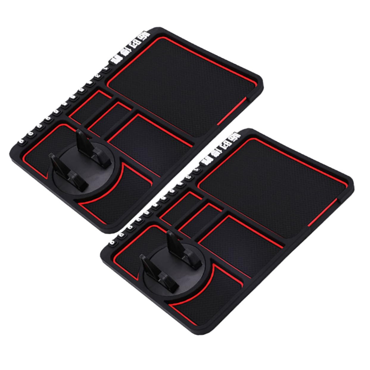 HOODANCOS 2Pcs Slip Dashboard Phone Mount Temporary Parking Multifunctional Vehicle Holder Mat for Car Secure Durable Material Random Color