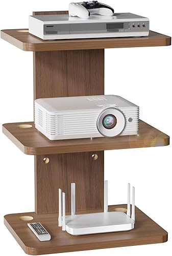Miniatura 20 de WALI Estantes flotantes para centro de entretenimiento, soporta hasta 7.98 kg, estante de TV con vidrios templados reforzados para reproductores de
