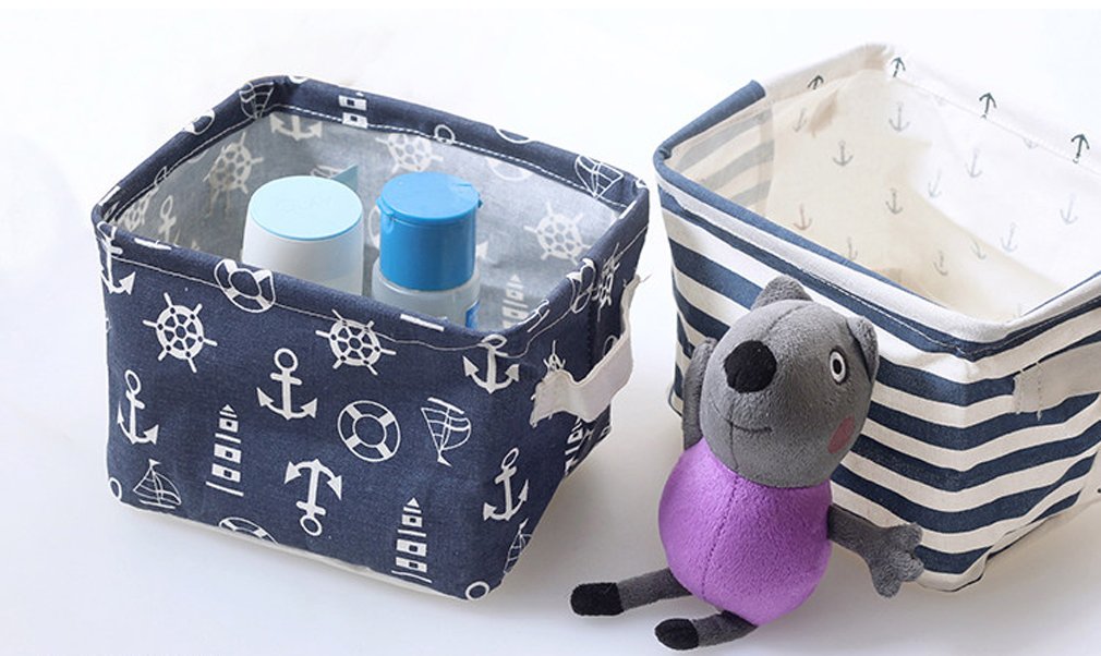 WIND AND SEA SEA FOLDING BASKET ベージュ Amazon.com: Lannu Nautical Fabric Storage Baskets Bins Cloth