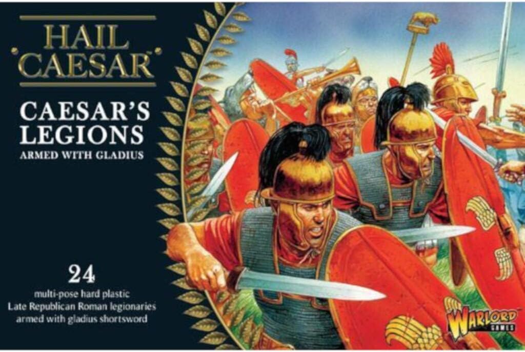 Caesar's Legions Romans Armed with Gladius - 28mm Scale Plastic Miniatures for Hail Caesar Highly Detailed Anceint Era Miniatures
