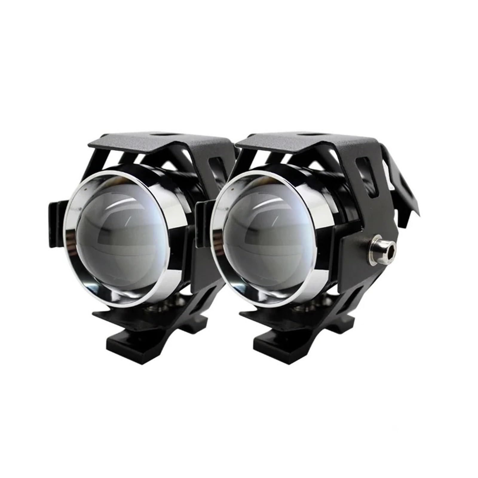 2 Pz/set U5 LED Faro Per Moto 3 Modalità 3000LM Proiettore Per Fendinebbia Fanale Anteriore Moto(Black Shell)
