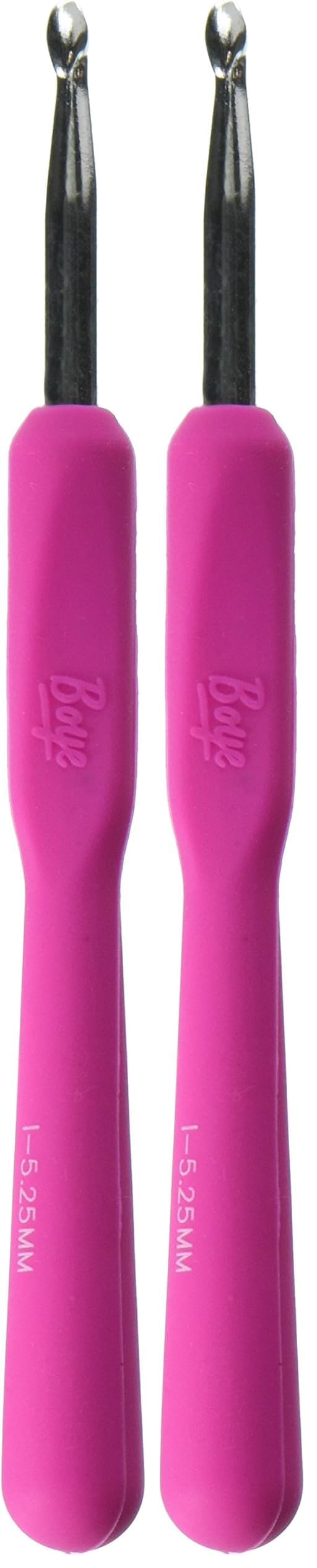 うめ子 Amazon.com: Boye 332680000IM Ergonomic Crochet Hook, 5.25 mm,Rose