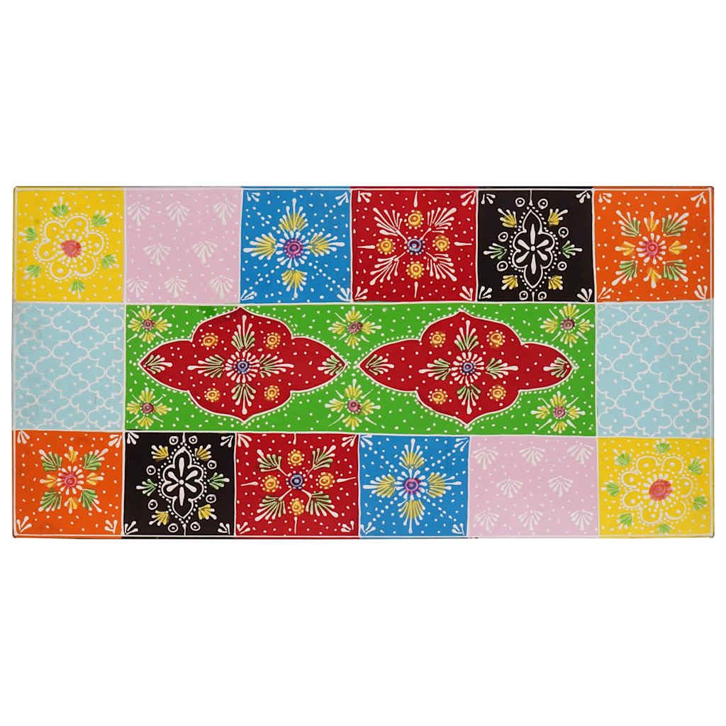 **Mueble de TV de mango de madera maciza montado en la pared, mueble de TV con compartimentos de almacenamiento, rectangular para salón, 60 x 30 x 24 cm, multicolor**